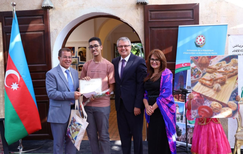 La cérémonie de clôture et de remise des prix du concours de peinture « L'Azerbaïdjan vu par les enfants marocains » s'est tenue à Rabat – Reportage PHOTOS  VIDEO