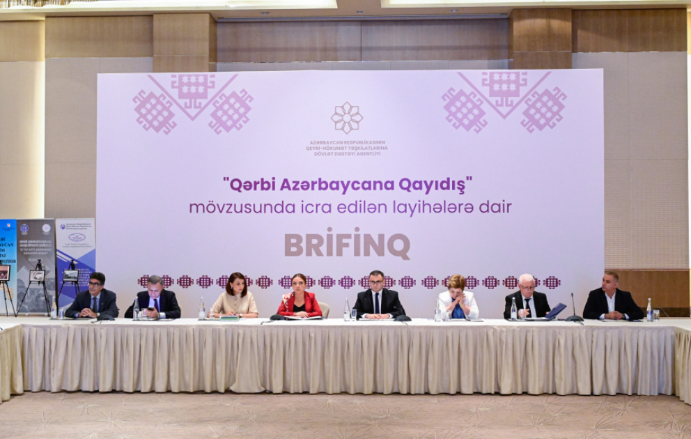 Qərbi Azərbaycan mövzusunda QHT layihələrinin keyfiyyət və kəmiyyət göstəriciləri yüksəlib - Brifinq  VİDEO
