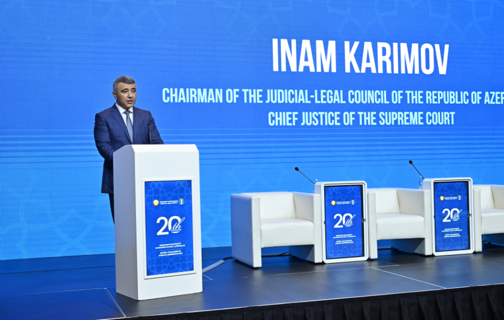 Bakıda “Məhkəmə idarəçiliyi sahəsində qlobal çağırışlar” adlı beynəlxalq konfrans keçirilib - YENİLƏNİB  VİDEO