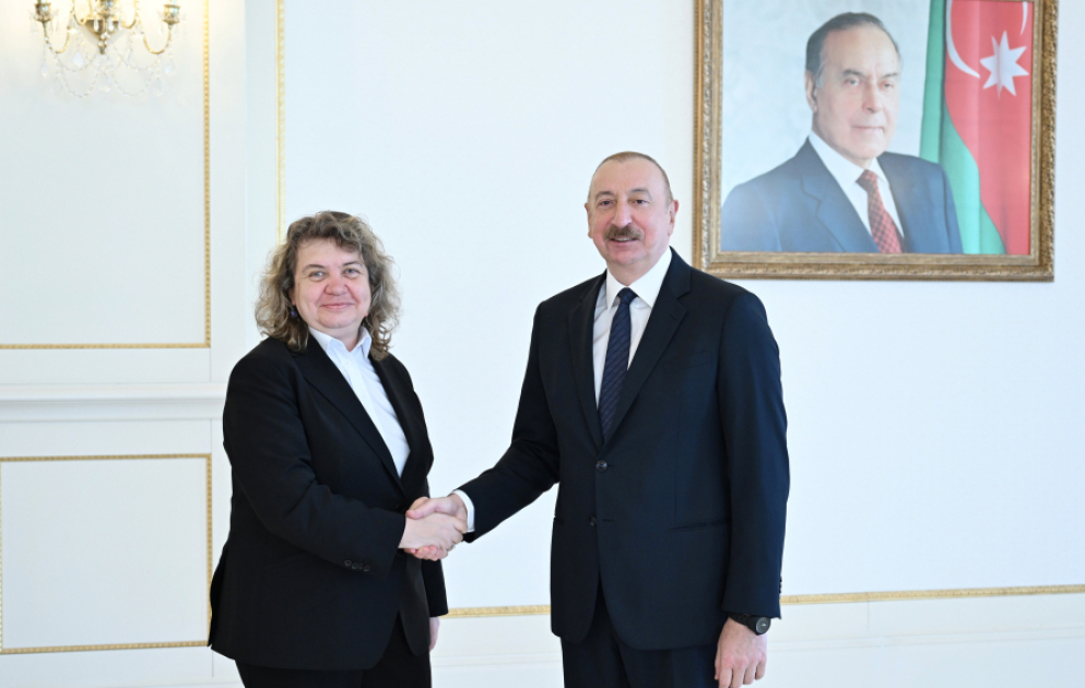 Prezident İlham Əliyev Bolqarıstan Milli Assambleyasının sədrini qəbul edib VİDEO