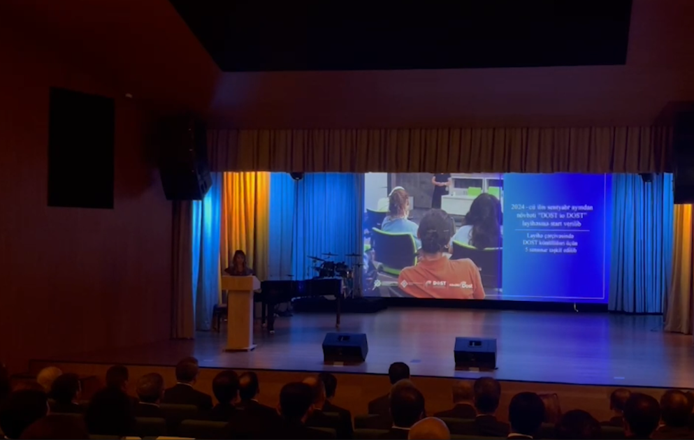 “Əmək münasibətləri” təlim proqramının bağlanış mərasiminə həsr olunmuş tədbir keçirilir VİDEO