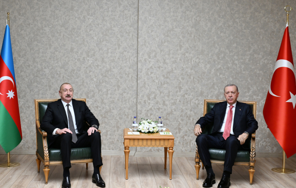 Präsident Ilham Aliyev und Präsident Recep Tayyip Erdoğan treffen sich in Kahramanmaraş VIDEO