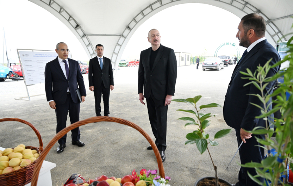 Президент Ильхам Алиев принял участие в открытии Евлахского пилотного агропарка  ОБНОВЛЕНО ВИДЕО