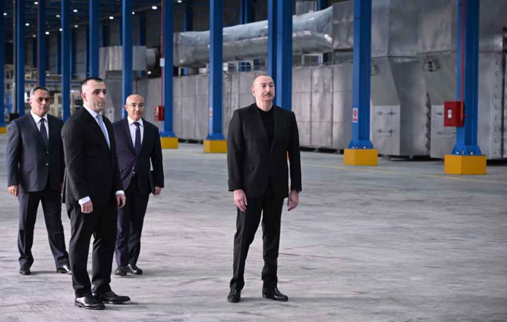 Une usine de fabrication des matériaux de construction ouvre ses portes à Goranboy MIS A JOUR  VIDEO