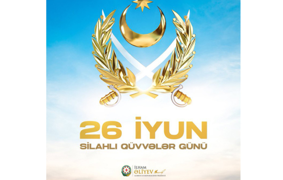 Prezident İlham Əliyev Silahlı Qüvvələr Günü ilə bağlı paylaşım edib VİDEO