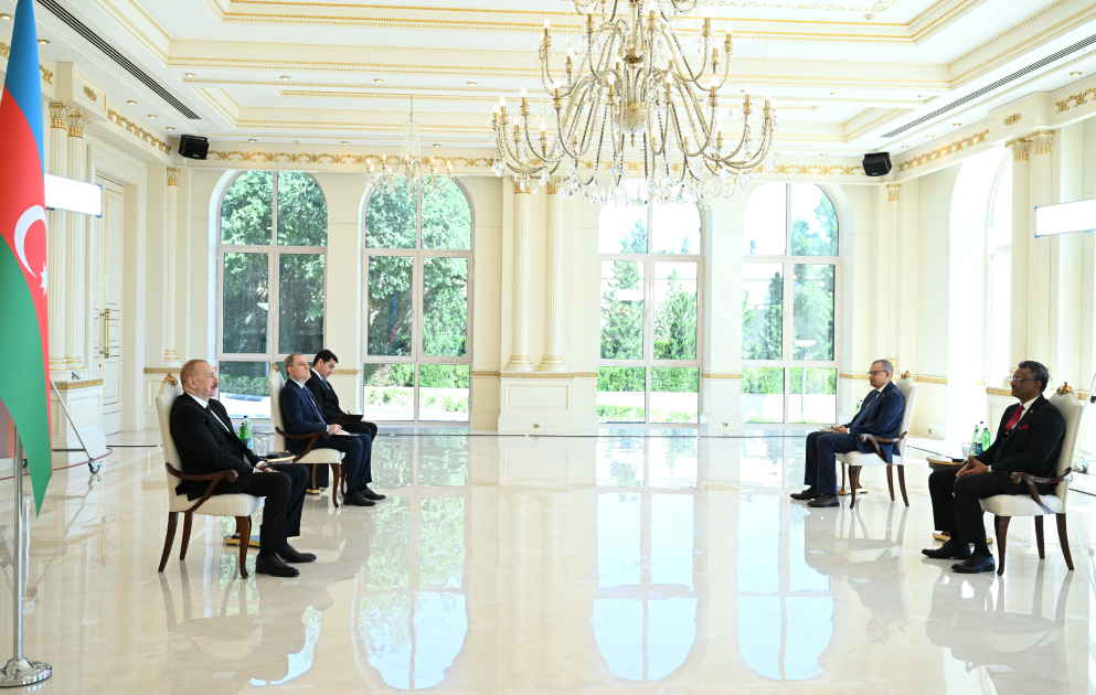 President Ilham Aliyev received credentials of incoming ambassador of Sudan VIDEO