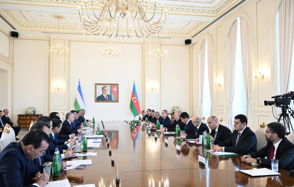 Baku hosted second meeting of Azerbaijan-Uzbekistan Supreme Interstate Council VİDEO