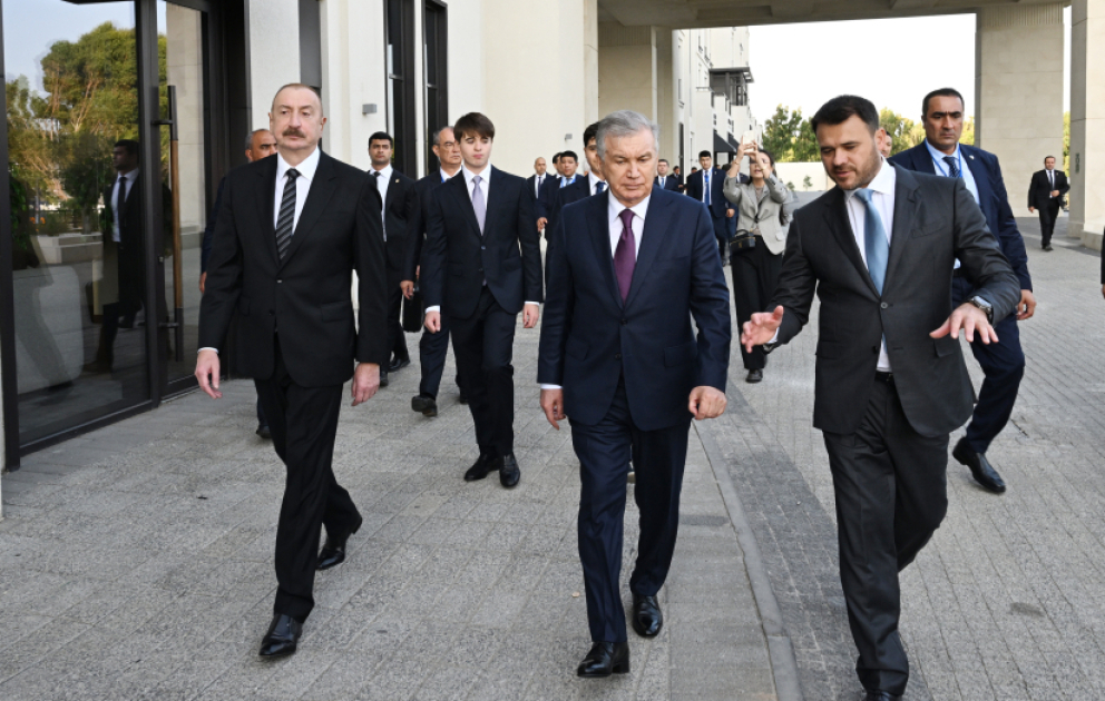 Presidents of Azerbaijan and Uzbekistan visited Sea Breeze Resort VIDEO