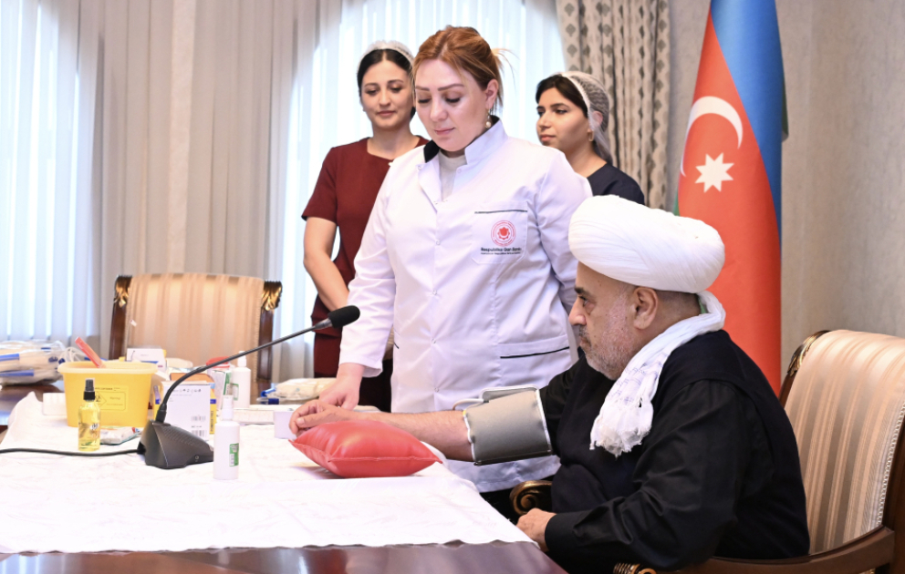 Qafqaz Müsəlmanları İdarəsində qanvermə aksiyası keçirilib VİDEO