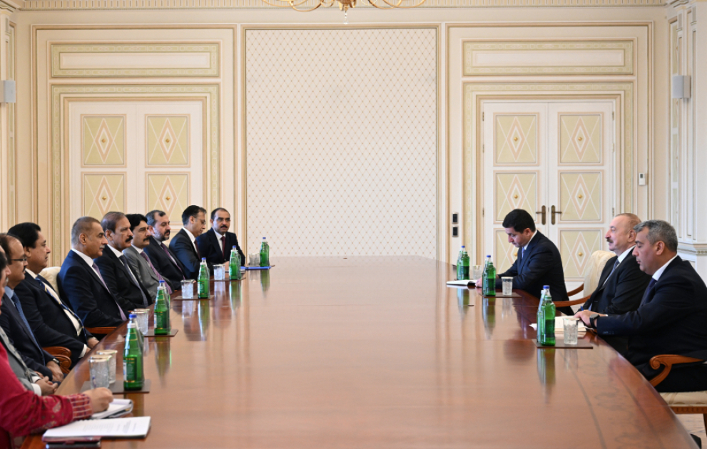 President Ilham Aliyev received delegation led by Speaker of Pakistan’s National Assembly VIDEO