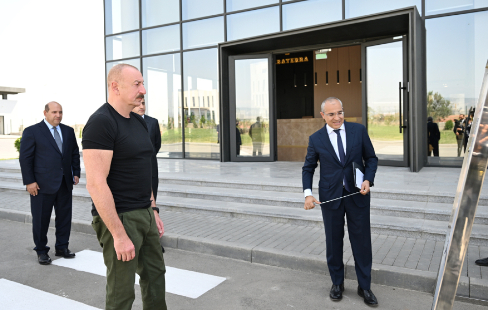 Prezident İlham Əliyev Ağdam Sənaye Parkında tütün məmulatlarının istehsalı müəssisəsinin açılışında iştirak edib VİDEO