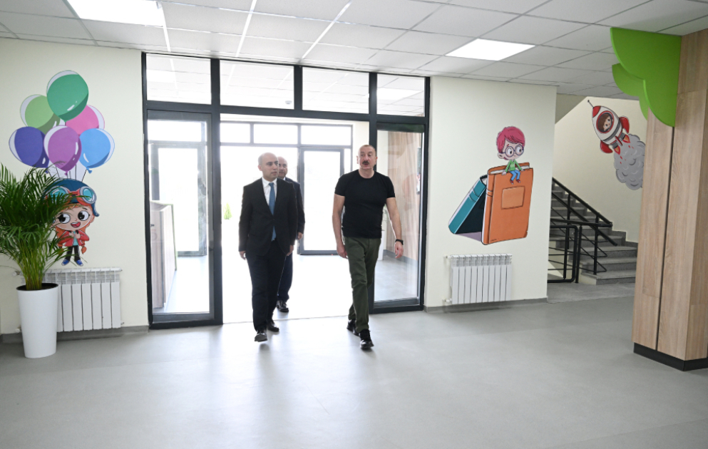 Ağdam şəhərində 1 nömrəli körpələr evi-uşaq bağçası istifadəyə verilib VİDEO