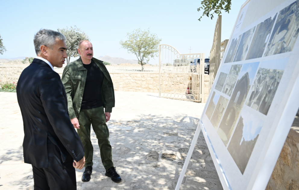 President Ilham Aliyev attended inauguration of restored historic mosque building in Aghdam’s Giyasly village VIDEO