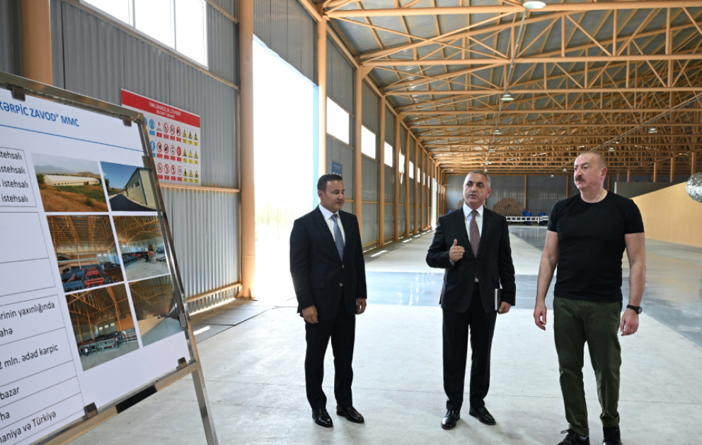 Khojaly brick factory inaugurated VIDEO