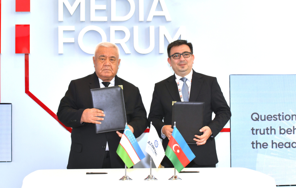 AZƏRTAC Şuşa Qlobal Media Forumu çərçivəsində UZA agentliyi ilə Anlaşma Memorandumu imzalayıb VİDEO