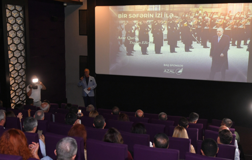 "Bir səfərin izi ilə - Fransa" sənədli filminin təqdimatı olub VİDEO