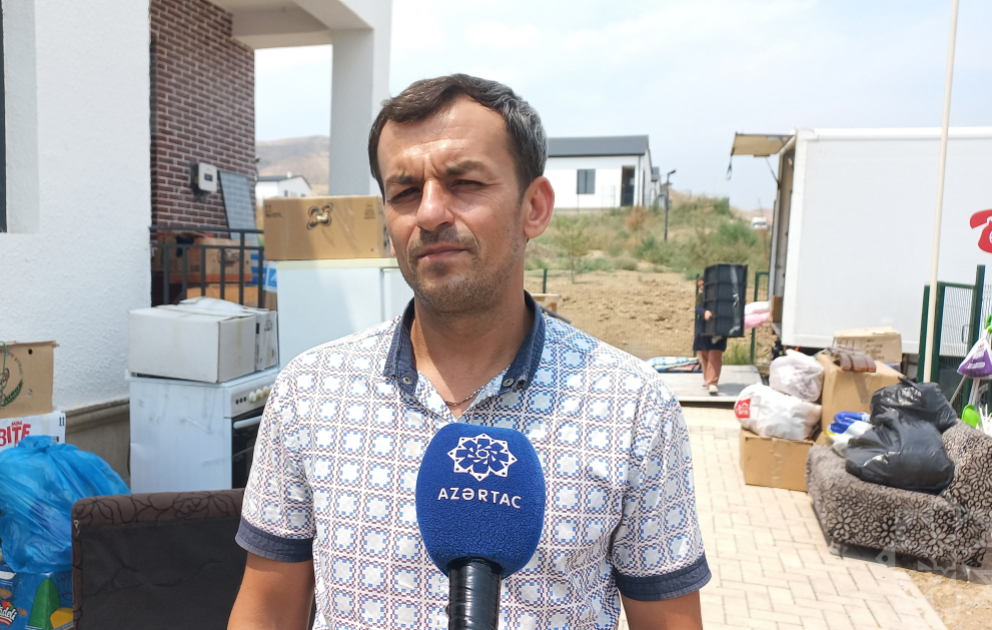 Ağdam sakini: Uşaq ikən çıxdığım kəndimizə indi ailəmlə, övladlarımla qayıtmışam VİDEO