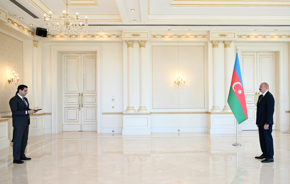 President Ilham Aliyev received credentials of Slovakia’s newly appointed ambassador VIDEO