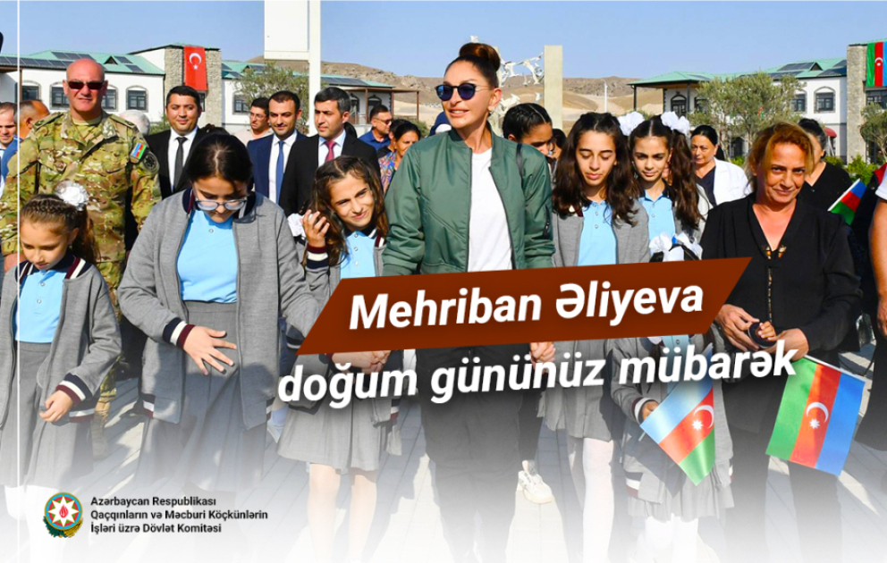 Keçmiş məcburi köçkünlər Birinci vitse-prezident Mehriban Əliyevanı təbrik ediblər VİDEO