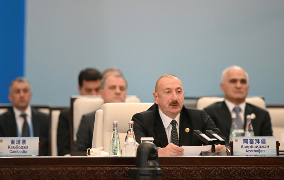 Prezident İlham Əliyev: Azərbaycan regionda Çinin etibarlı tərəfdaşıdır VİDEO