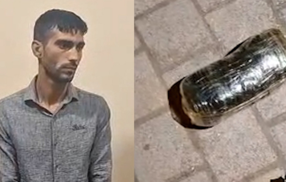 Səbail rayonunda heroin satan narkokuryer saxlanılıb VİDEO