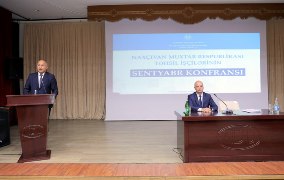 Naxçıvanda təhsil işçilərinin sentyabr konfransı keçirilib VİDEO