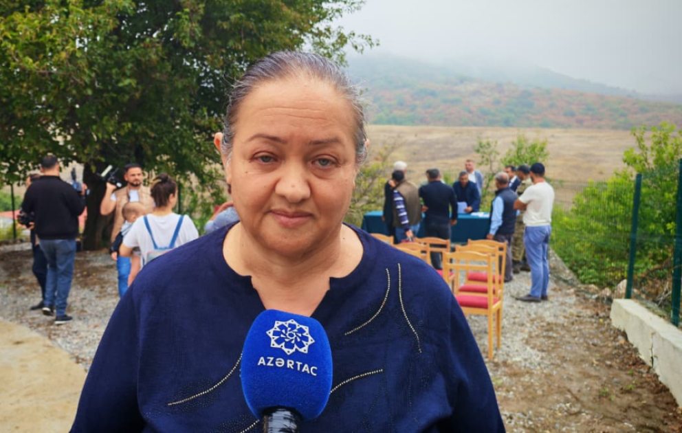 Xocalı sakini: Bu gün çox sevincliyəm, çünki doğma torpaqlarımıza qayıtmışıq VİDEO