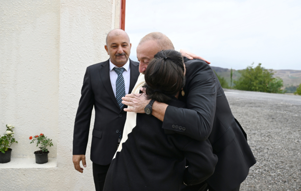 President Ilham Aliyev visited Sos village in Khojavand district VIDEO