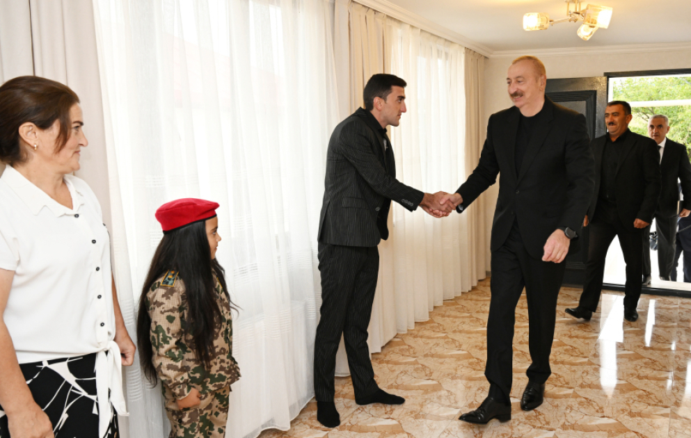 President Ilham Aliyev visited Seyidbeyli village in Khojaly district VIDEO