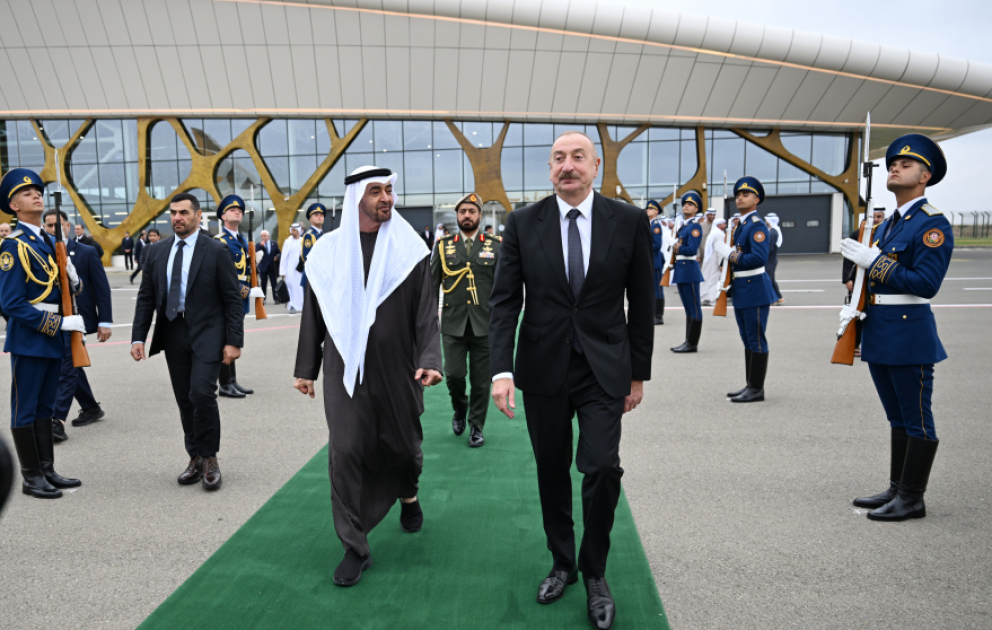 Präsident der Vereinigten Arabischen Emirate beendet seinen Staatsbesuch in Aserbaidschan VIDEO