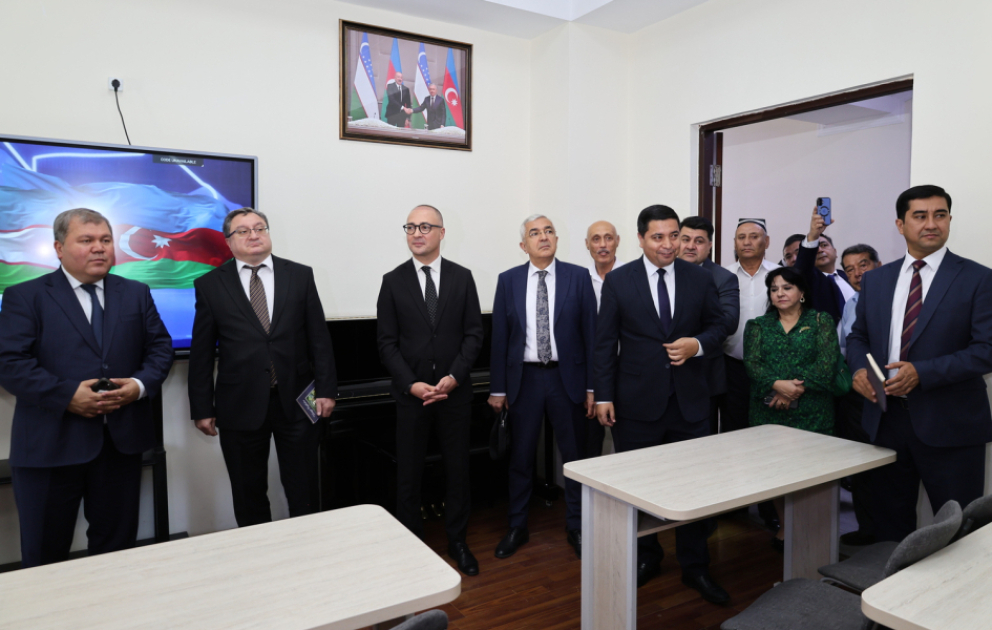 Özbəkistanın aparıcı ali təhsil ocağında Üzeyir Hacıbəylinin 140 illik yubileyi münasibətilə auditoriya açılıb VİDEO