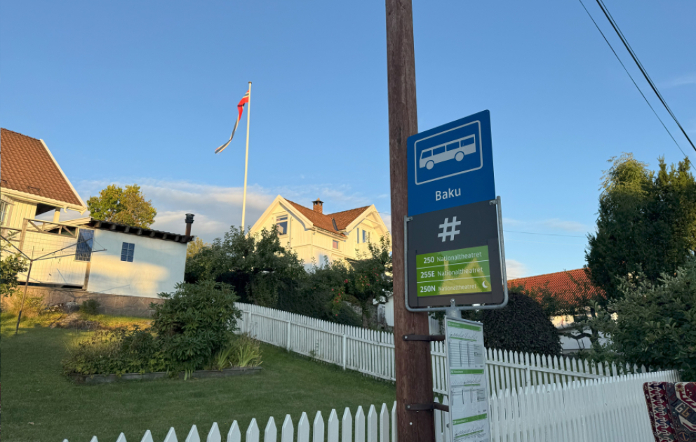 “Baku” bus stop in Norway: A memorial to Baku oil – SPECIAL VIDEO