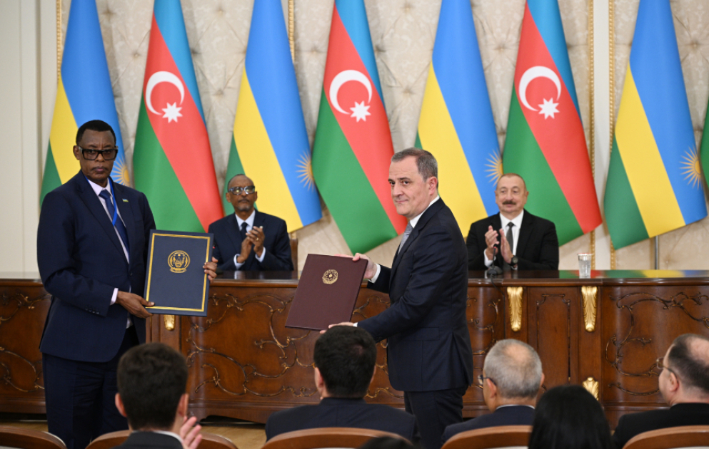 Documents signed between Azerbaijan and Rwanda exchanged, Presidents made press statements VIDEO