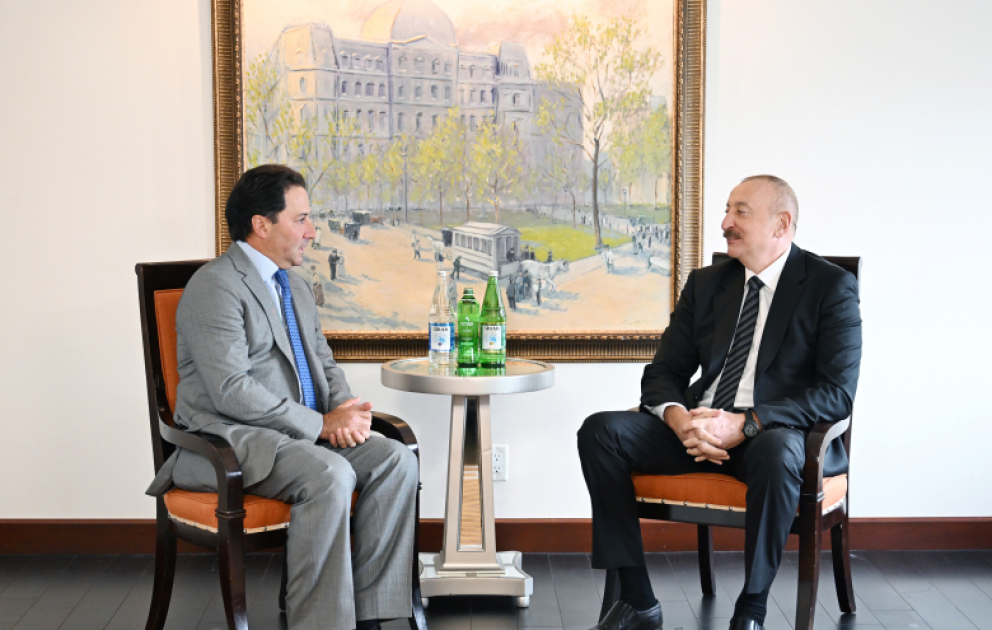 President Ilham Aliyev met with Co-Founder and CEO of global investment firm Ares Management in New York VIDEO