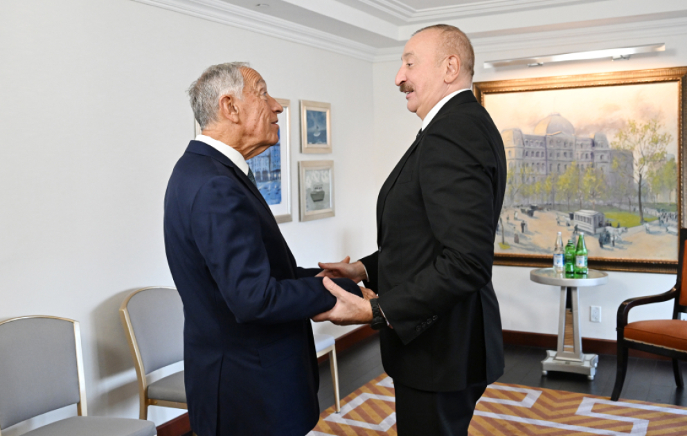 New York: Aserbaidschans Präsident Ilham Aliyev trifft seinen portugiesischen Amtskollegen AKTUALISIERT VIDEO