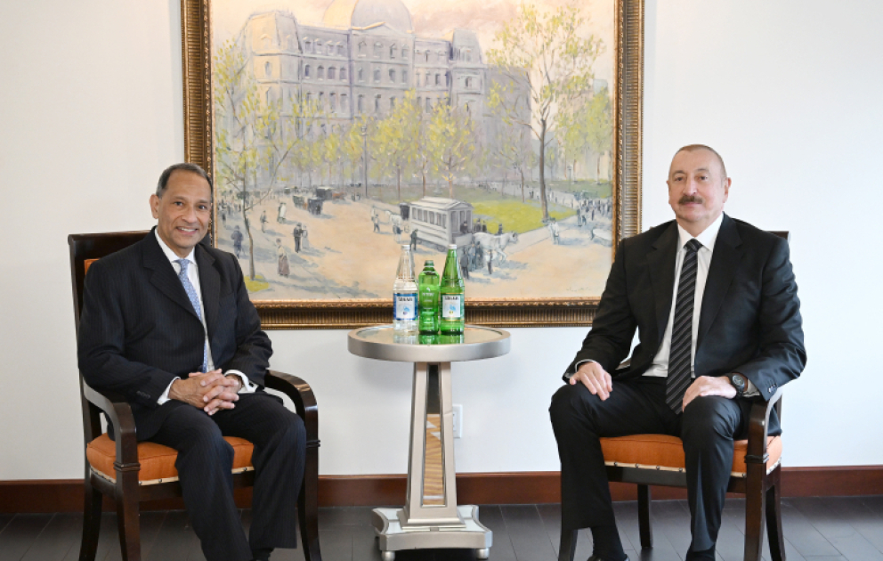 New York : le président azerbaïdjanais rencontre le vice-président de la Chambre de commerce américaine MIS A JOUR VIDEO