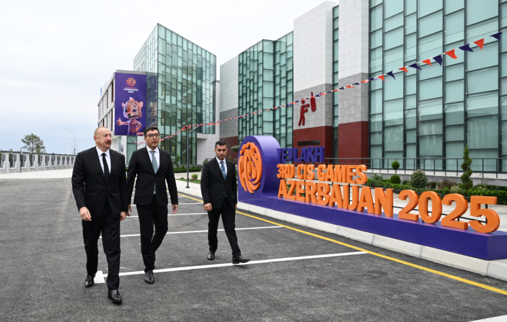 President Ilham Aliyev participated in opening of Yevlakh Olympic Sports Complex VIDEO