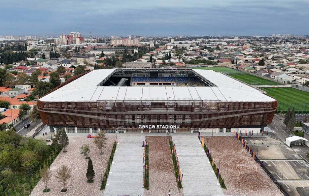 Gəncənin yeni stadionu futbolsevərlərin istifadəsinə verilib VİDEO