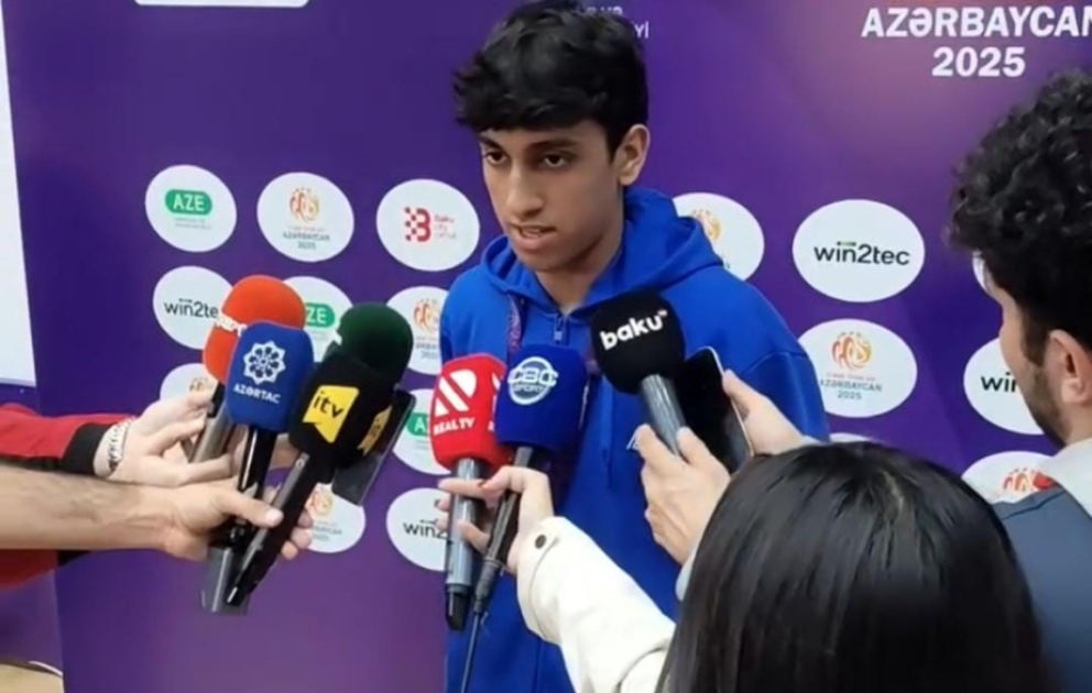 Qızıl medal qazanan Azərbaycan taekvondoçusu: Gələcək hədəfim Olimpiya çempionu olmaqdır VİDEO