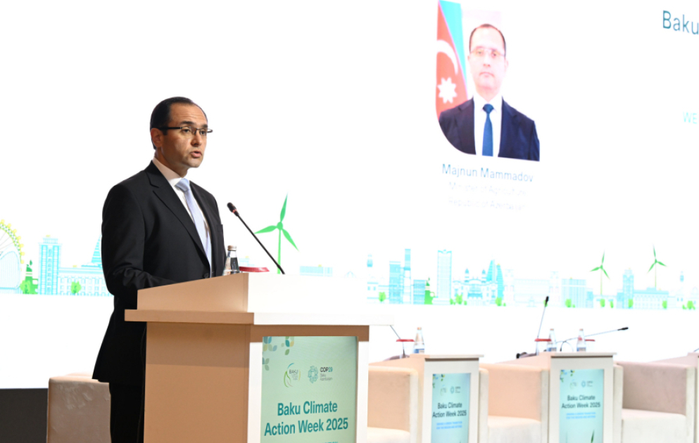 Nazir: Aqrar sahə iqlim dəyişikliklərinə qarşı mübarizədə əsas prioritet olaraq qalır VİDEO
