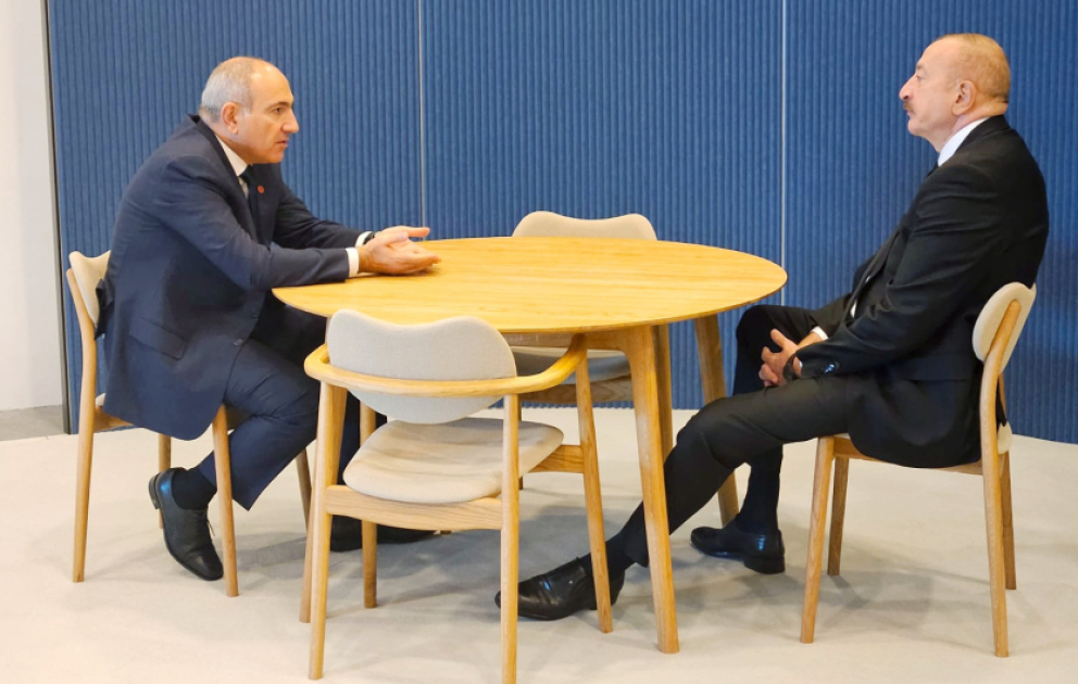 President of Azerbaijan Ilham Aliyev met with Prime Minister of Armenia Nikol Pashinyan in Copenhagen VIDEO