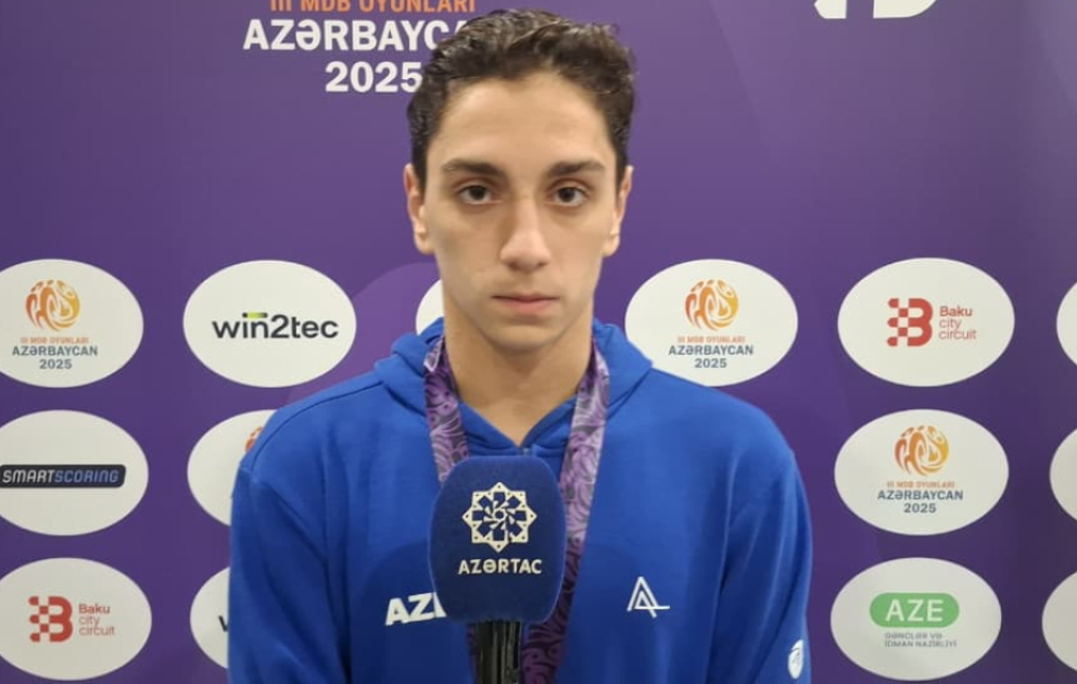 Qızıl medal qazanan Azərbaycan üzgüçüsü: Fəxr edirəm ki, Azərbaycan Bayrağını ən yüksəyə qaldırdım VİDEO