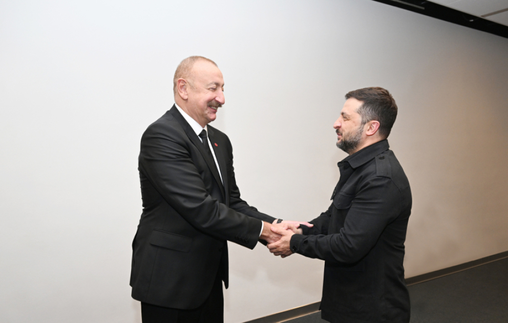 President of Azerbaijan Ilham Aliyev met with President of Ukraine in Copenhagen VIDEO