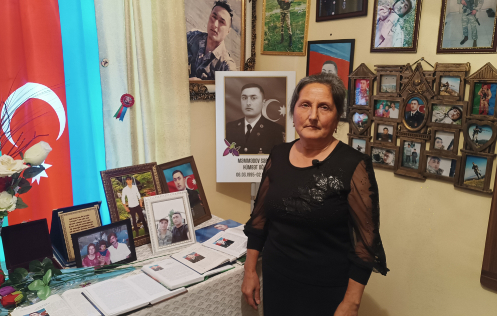 Şəhid anası: Oğlum uşaqlıqdan hərbçi olmaq, torpaqlarımızı işğaldan azad etmək arzusu ilə yaşayırdı VİDEO