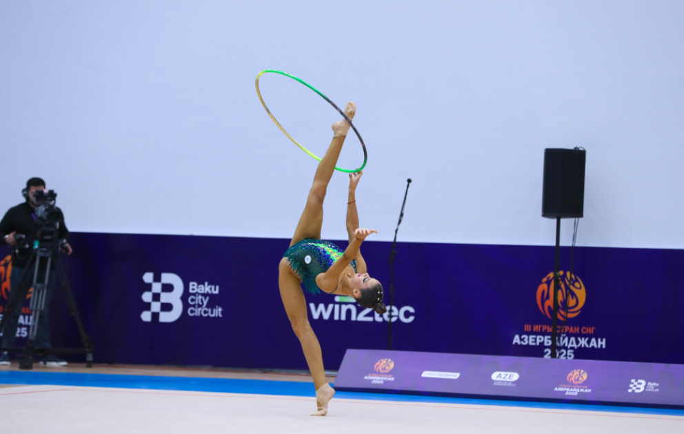 Azərbaycanın bədii gimnastları III MDB Oyunlarının finalında VİDEO