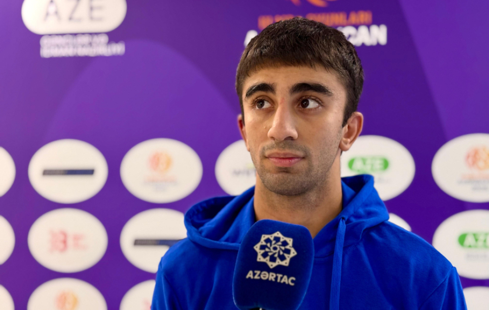 Qızıl medal qazanan yunan-Roma güləşçisi: Ən böyük hədəfim Olimpiya çempionu olmaqdır VİDEO