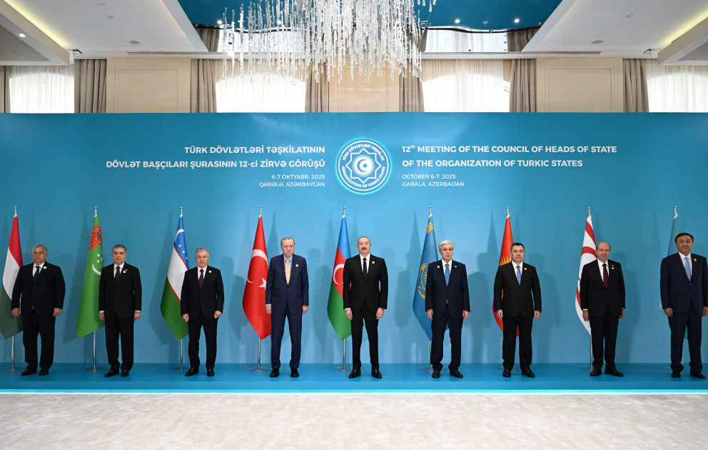 In Gabala Gipfel des OTS-Rates der Staatsoberhäupter stattgefundenPräsident Ilham Aliyev hält Rede bei der Veranstaltung AKTUALISIERT-2 VIDEO
