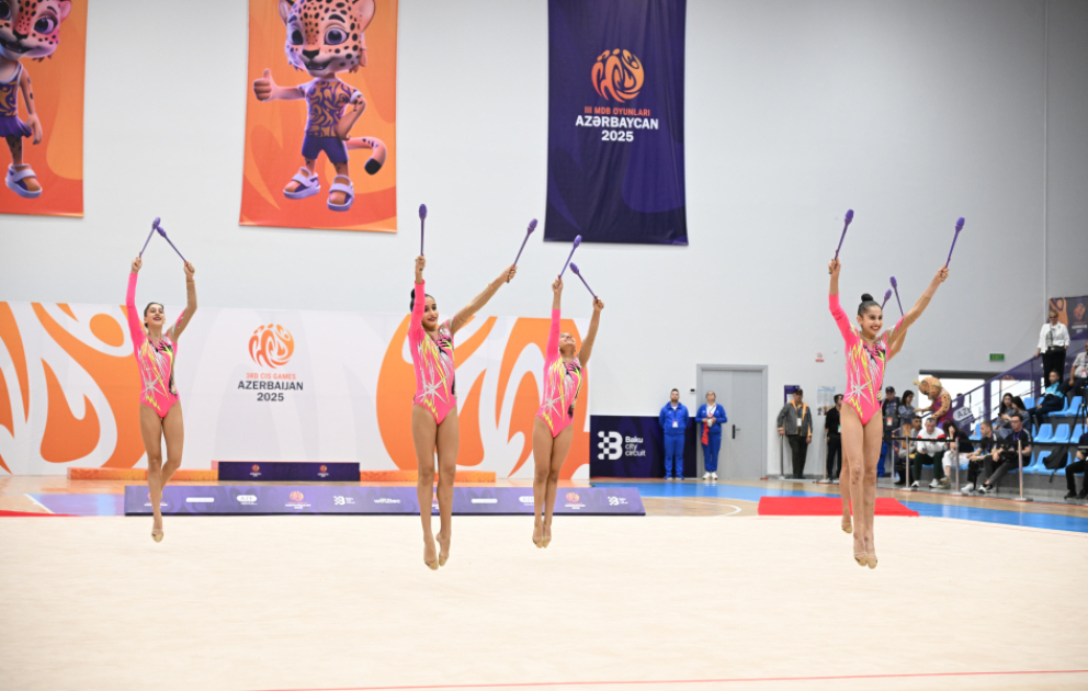 Azərbaycanın bədii gimnastları III MDB Oyunlarında 8 medal qazanıblar VİDEO