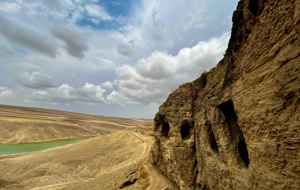 Traces of the past carved in limestone walls – Narimankend Caves VIDEO