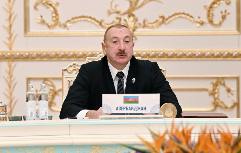 Le président Ilham Aliyev prend la parole lors de la réunion restreinte du Conseil des chefs d’Etat de la CEI à Douchanbé MIS A JOUR-2 VIDEO